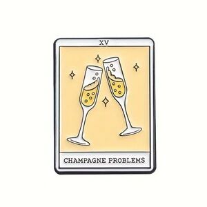 Taylor Swift Themed + Tarot Card Inspired Enamel Pin Champagne Problems NEW